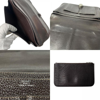 Hermes Dogon Duo GM Bifold Wallet with Coin Case Leather — view 9