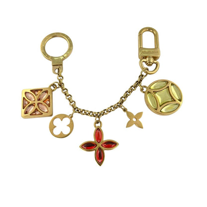 Louis Vuitton Ice Flower Key Holder Porte Cles Cienne Gold