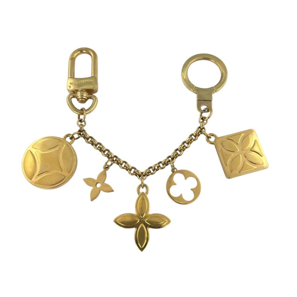 Louis Vuitton Ice Flower Key Holder Porte Cles Cienne Gold — view 2