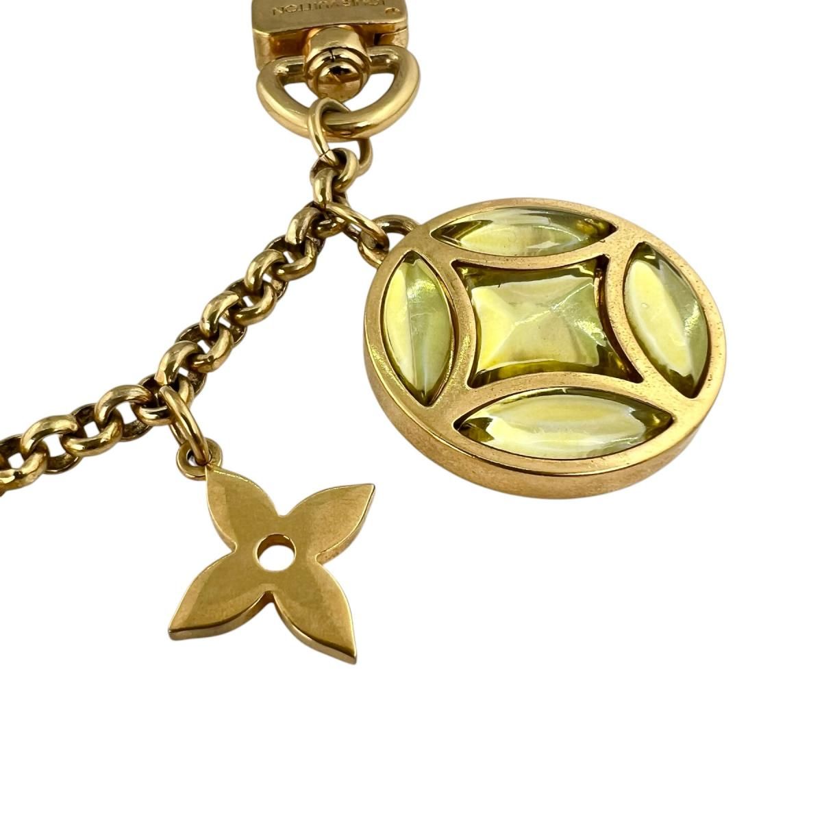 Louis Vuitton Ice Flower Key Holder Porte Cles Cienne Gold — view 5