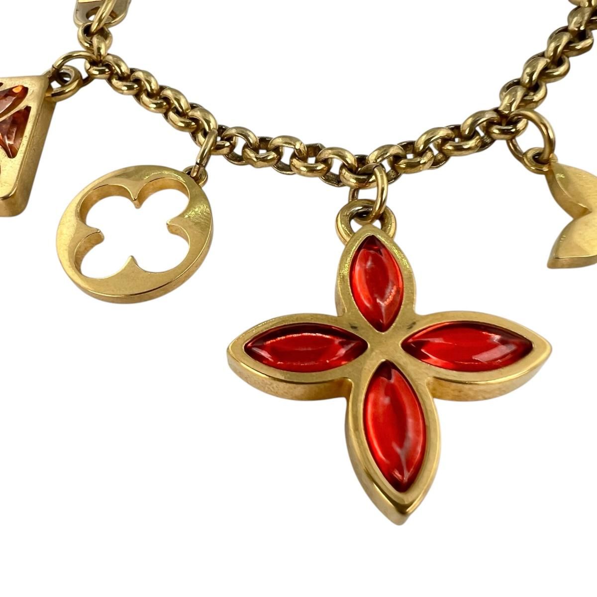 Louis Vuitton Ice Flower Key Holder Porte Cles Cienne Gold — view 4