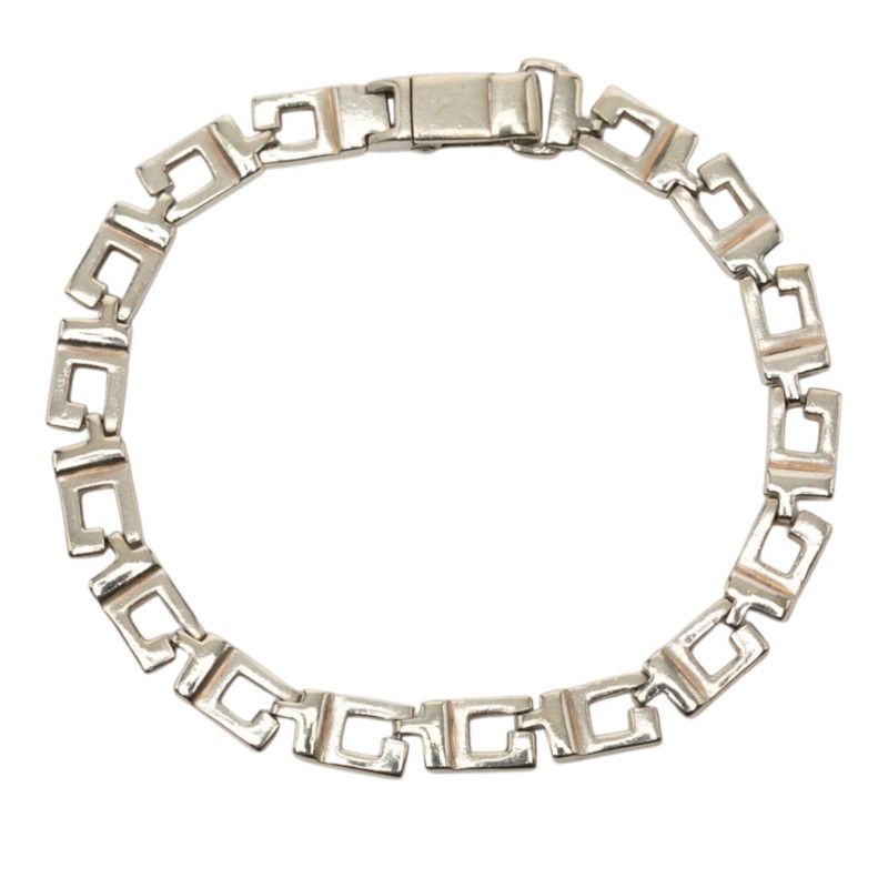 Gucci Glogo Chain Bracelet Silver