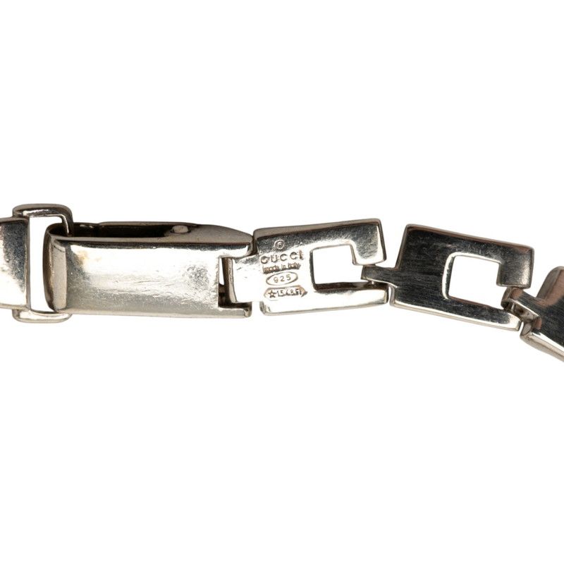 Gucci Glogo Chain Bracelet Silver