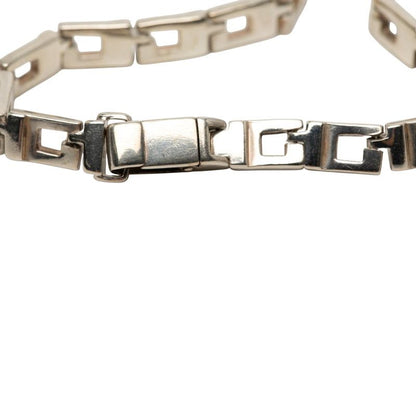 Gucci Glogo Chain Bracelet Silver