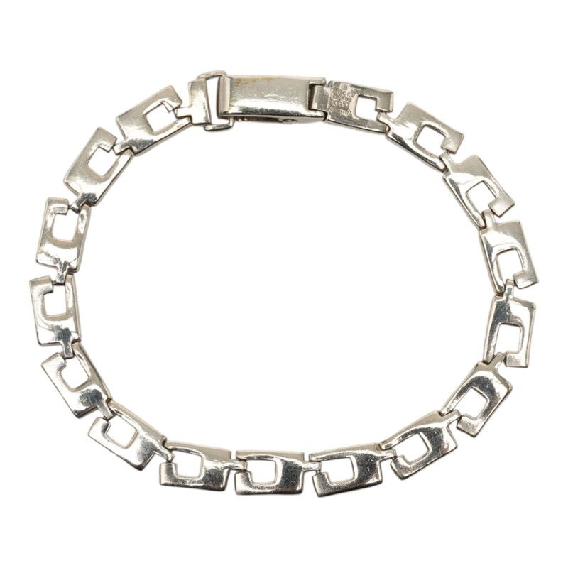Gucci Glogo Chain Bracelet Silver