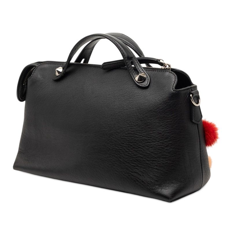 Fendi by the Way 2-Way Shoulder Bag Black Multicolor Leather