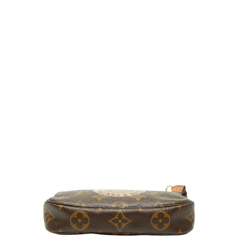 Louis Vuitton Monogram Mini Pochette Accessoire T&b Pouch Mini Handbag Brown