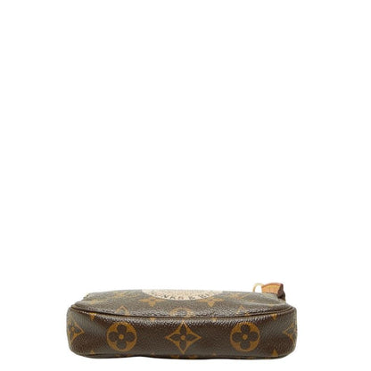 Louis Vuitton Monogram Mini Pochette Accessoire T&b Pouch Mini Handbag Brown