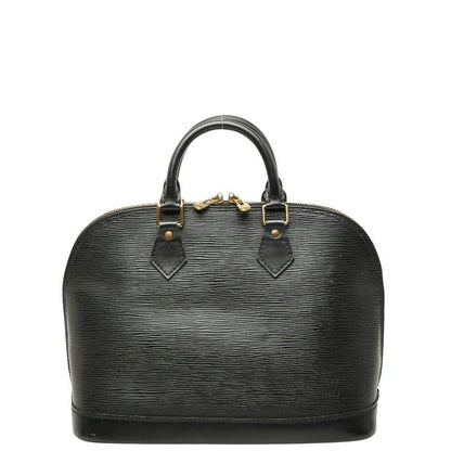 Louis Vuitton Epi Alma Shoulder Bag Noir Black Leather