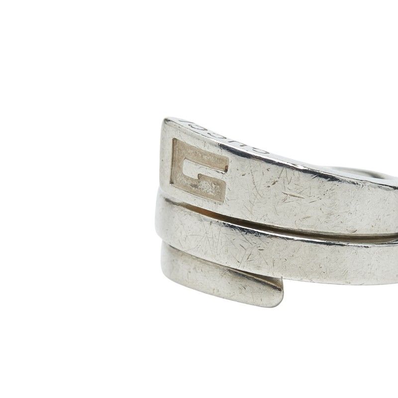 Gucci Logo Screw Ring Silver