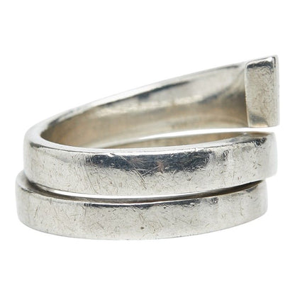 Gucci Logo Screw Ring Silver