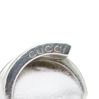 Gucci Logo Screw Ring Silver