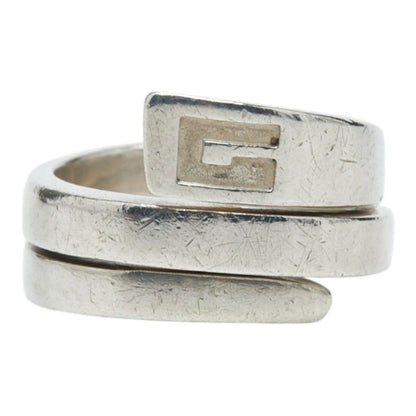 Gucci Logo Screw Ring Silver