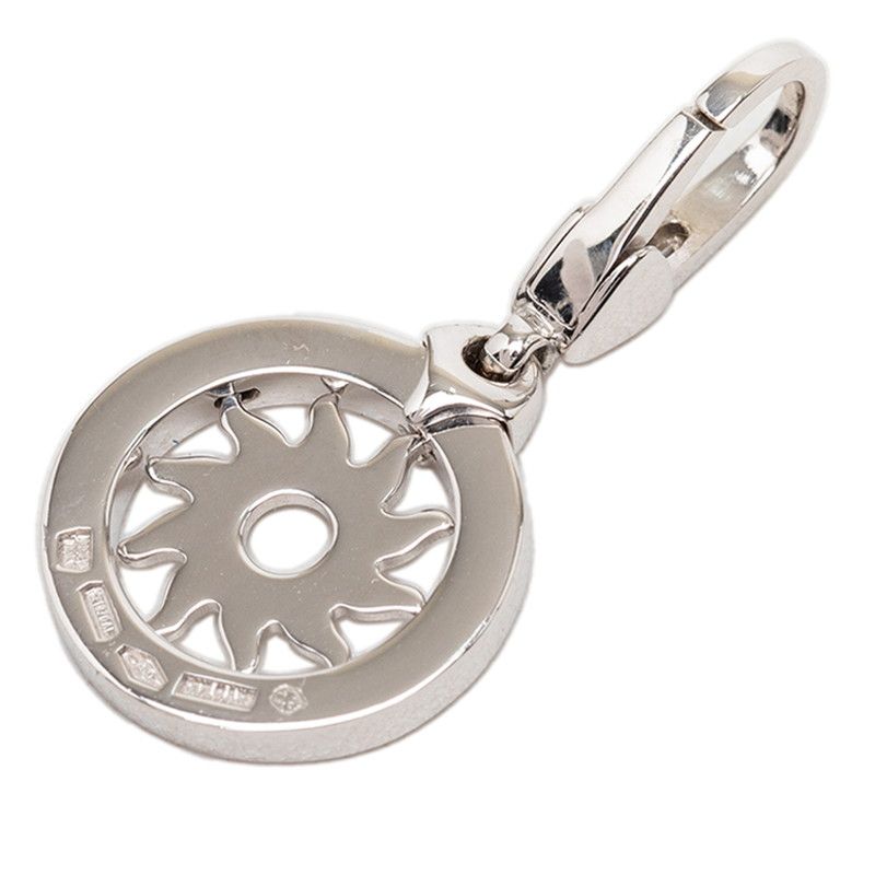 Bvlgari Tondosan Pendant Top Charm 18k White Gold