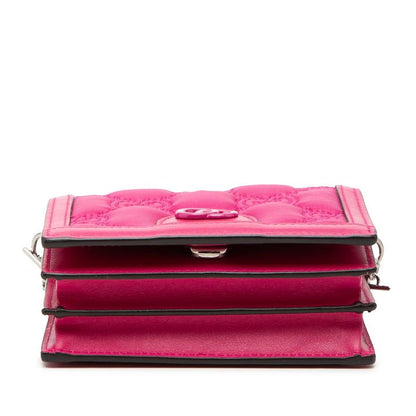 Gucci GG Marmont Matelasse Mini Chain 2-Way Shoulder Bag Pink Nylon Leather