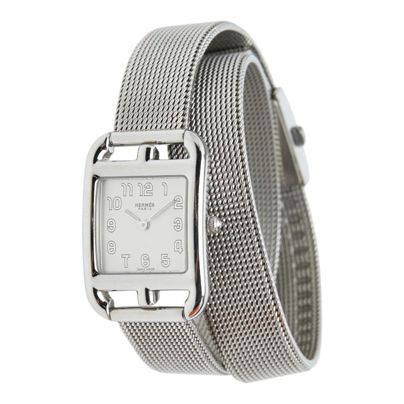 Hermes Cape Cod Milanese Watch Silver Stainless Steel