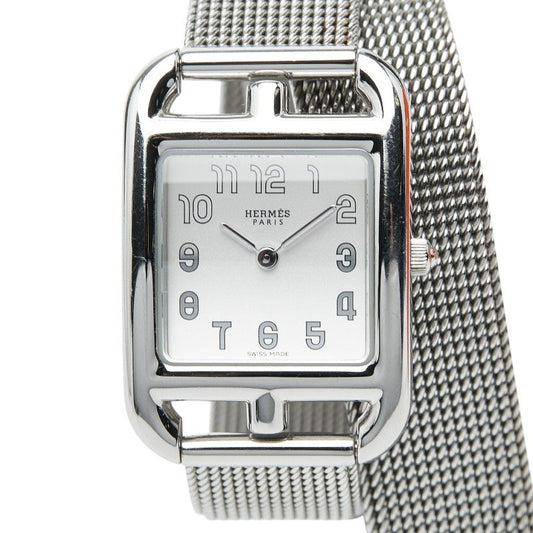 Hermes Cape Cod Milanese Watch Silver Stainless Steel