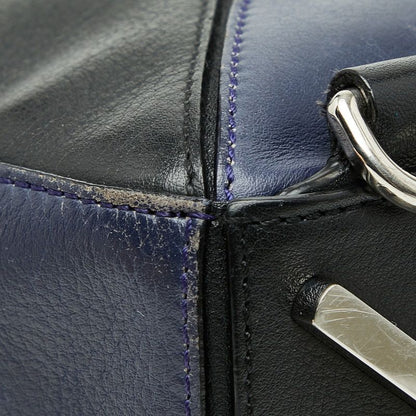 Loewe Anagram Puzzle Small 2-Way Shoulder Bag Navy Purple Bicolor Leather