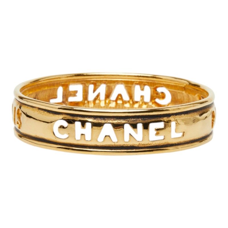 Chanel Logo Bangle Gold Plated 1- Bracelet