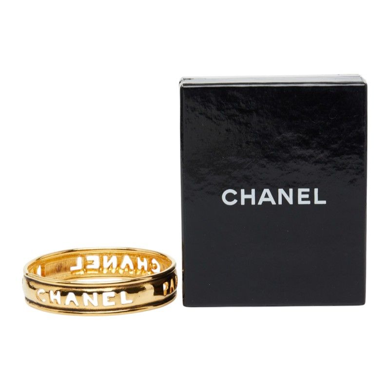 Chanel Logo Bangle Gold Plated 1- Bracelet