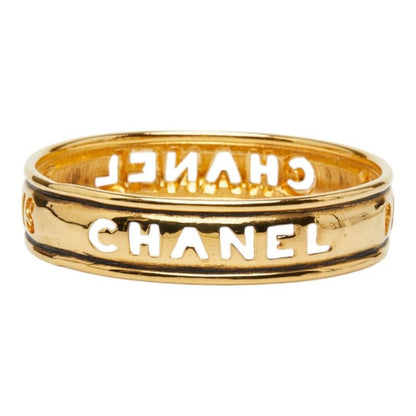 Chanel Logo Bangle Gold Plated 1- Bracelet