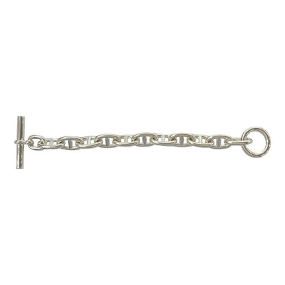 Hermes Chaine D'ancre TGM 11 Pieces 925 Sterling Silver Bracelet Chain Bangle — view 6