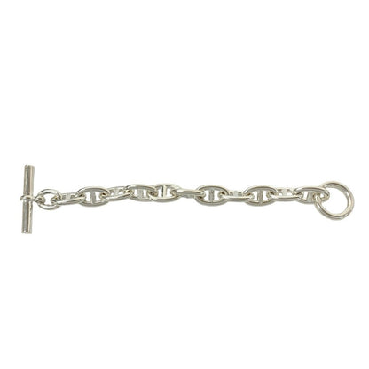 Hermes Chaine D'ancre TGM 11 Pieces 925 Sterling Silver Bracelet Chain Bangle — view 5