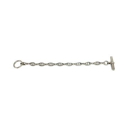 Hermes Vintage Chaine D'ancre PM 18 Links Cursive 925 Sterling Silver Bracelet — view 5