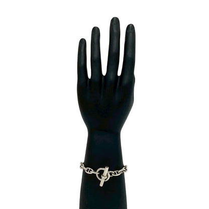 Hermes Vintage Chaine D'ancre PM 18 Links Cursive 925 Sterling Silver Bracelet — view 2