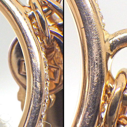 Hermes Ring Kelly Clochette PM Key Lock Points Half Circle Diamond Total 18k — view 5