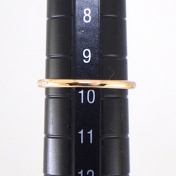 Hermes Ring Kelly Clochette PM Key Lock Points Half Circle Diamond Total 18k — view 6