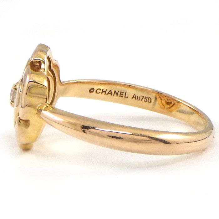 Chanel Ring Camellia Point Diamond 18k Pink Gold — view 2