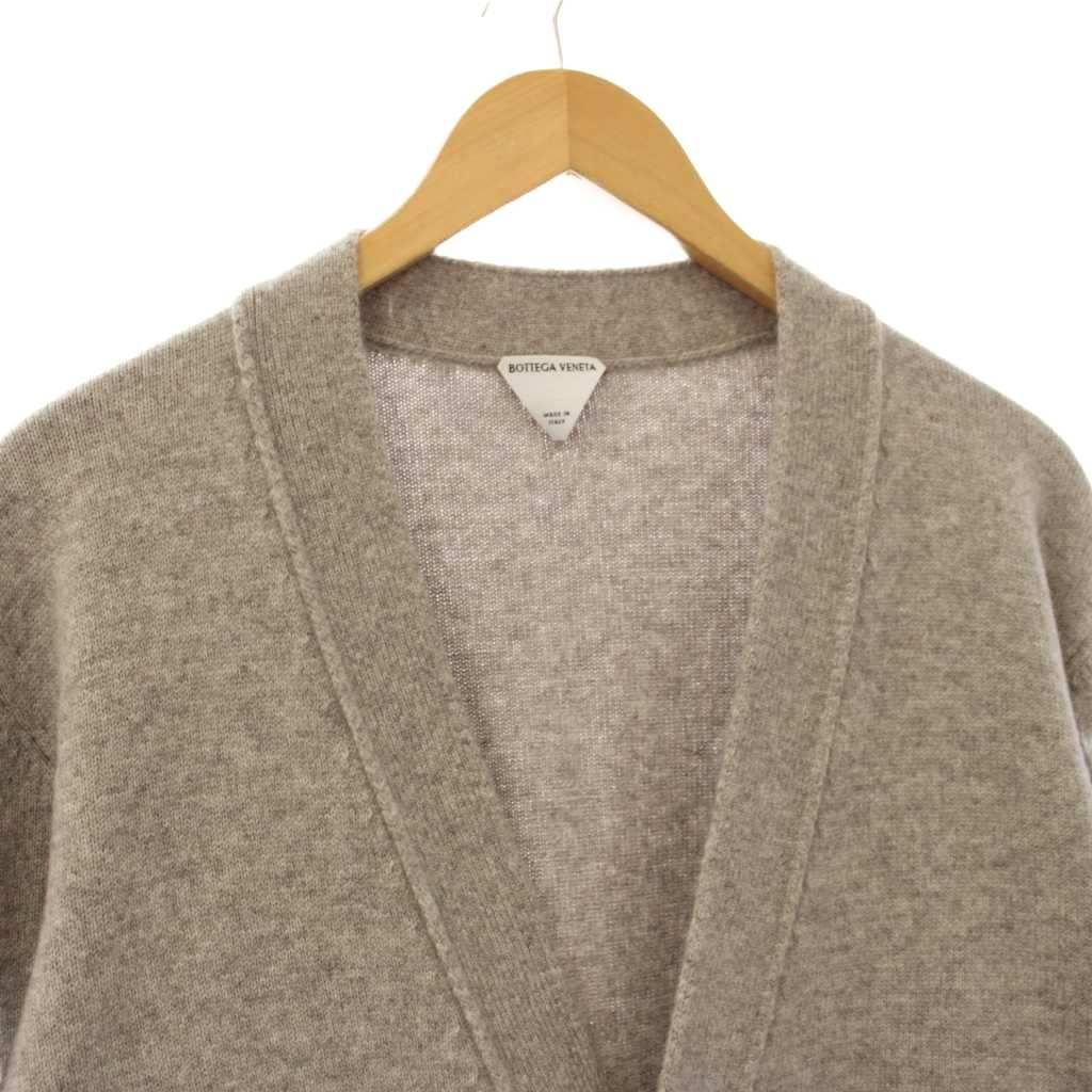 Bottega Veneta Cashmere Red Gun Knit Long Sleeve Intrecciato Heart XS Gray V2 — view 3