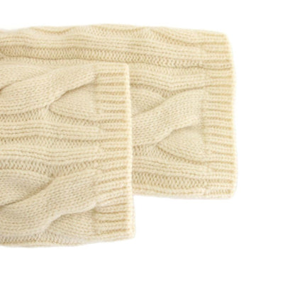 Dior Knit Sweater 38 White Black Long Sleeve Turtleneck Cable YM — view 7
