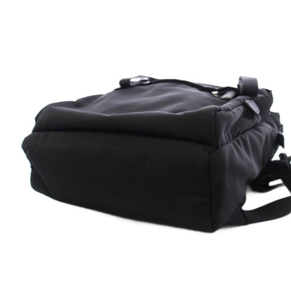 Prada Nylon Backpack Triangular Plate Black an — view 4