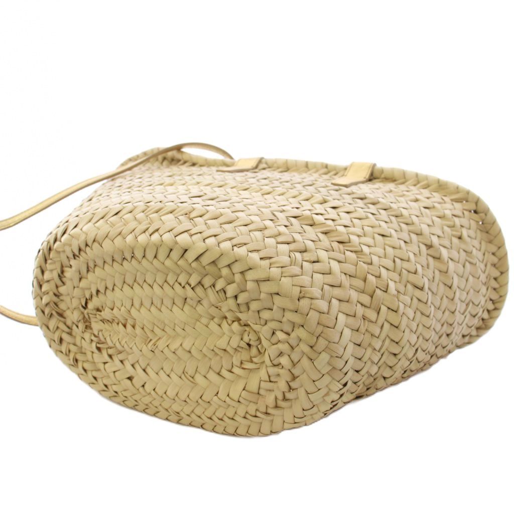 Celine Teen Triomphe Basket Tote Shoulder Bag 2-Way Beige an — view 4