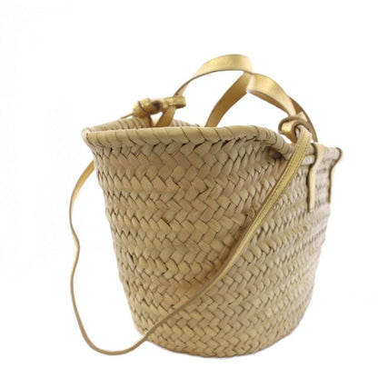 Celine Teen Triomphe Basket Tote Shoulder Bag 2-Way Beige an — view 3