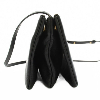 Celine Trio Small Shoulder Bag Leather Black YM — view 3