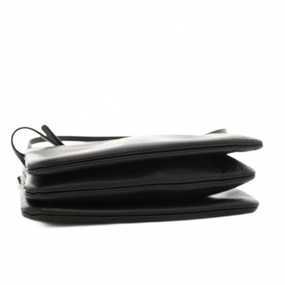 Celine Trio Small Shoulder Bag Leather Black YM — view 4