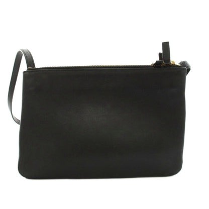 Celine Trio Small Shoulder Bag Leather Black YM — view 2