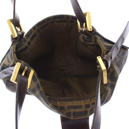 Fendi Zucca Pattern Mamma Bucket Handbag Brown an OH — view 5