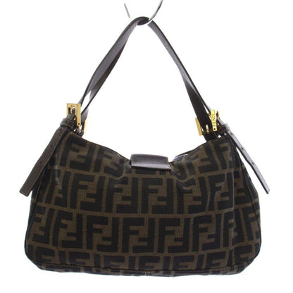 Fendi Zucca Pattern Mamma Bucket Handbag Brown an OH — view 2