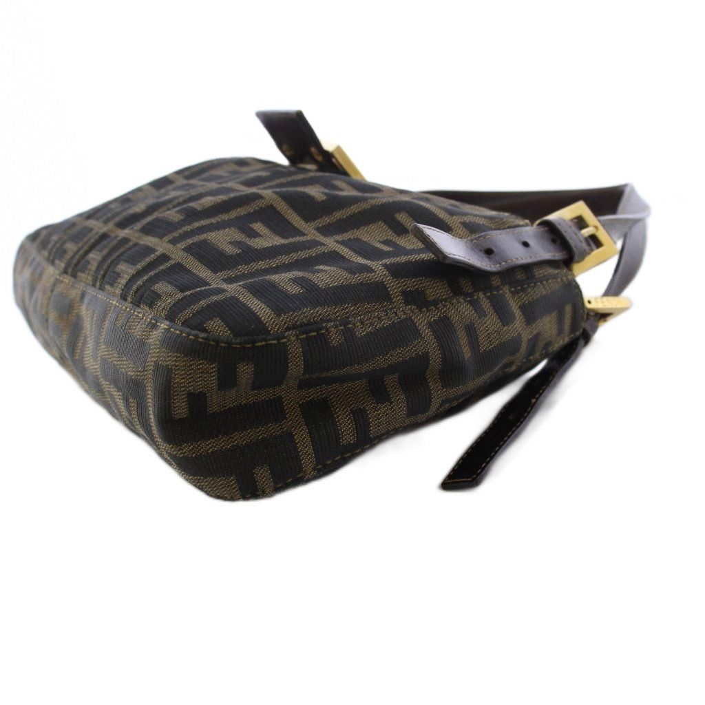 Fendi Zucca Pattern Mamma Bucket Handbag Brown an OH — view 3