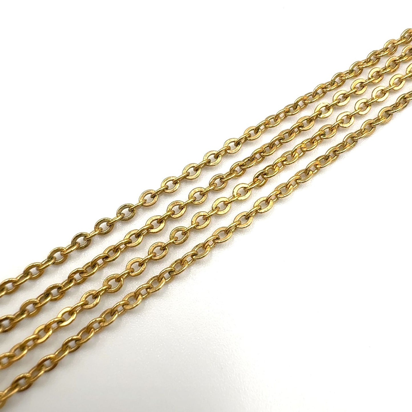 Dior Emblem Logo Heart Color Stone Clear Gold Necklace — view 6
