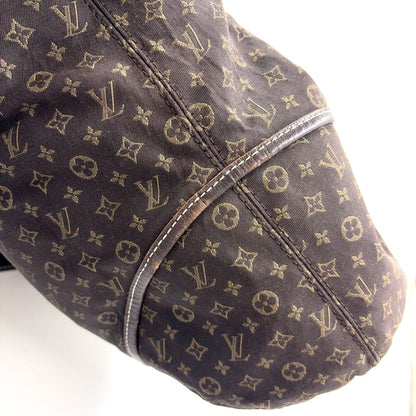 Louis Vuitton Elegance Monogram Idylle Leather Canvas Dark Brown Handbag Gold — view 9