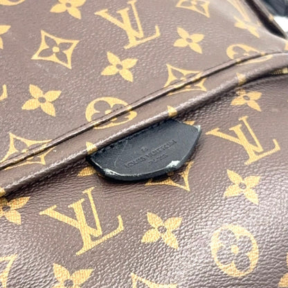 Louis Vuitton Palm Springs Backpack MM Monogram Leather Brown Gold — view 6