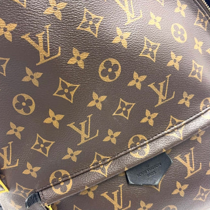 Louis Vuitton Palm Springs Backpack MM Monogram Leather Brown Gold — view 5