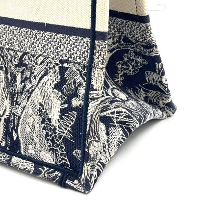 Dior Book Tote Toile de Jouy Reverse Embroidery Canvas Dark Navy — view 8