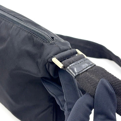 Prada Nylon Black Shoulder Bag Silver — view 6