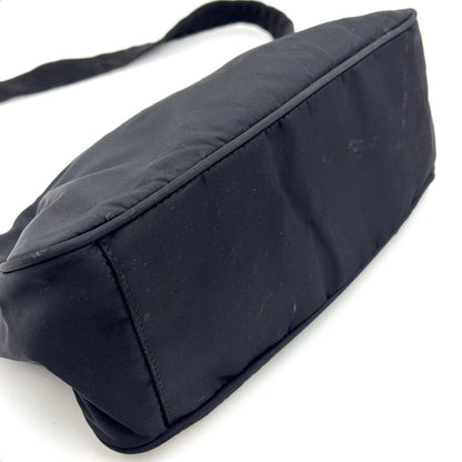 Prada Nylon Black Shoulder Bag Silver — view 9